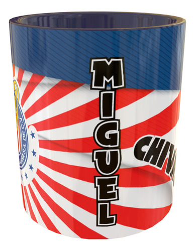 Taza Personalizadas Con Nombre Cerámica 325 Ml 11oz Premium Azul Oscuro Chivas Fútbol Club Deportivo Guadalajara