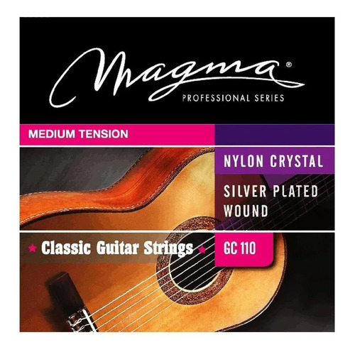Cuerdas Guitarra Criolla Clasica Magma Tension Media Gc110