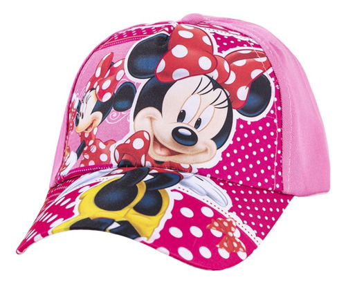 Gorra Minnie Mouse Disney Color Rosa Ajustable Para Niño