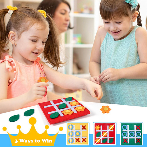 Paquete De Juegos De Mesa Tic Tac Toe Para Niños A Granel Color