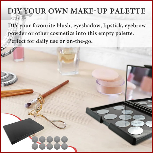 Paleta De Maquillaje Magnética Vacía Con Espejo - Paleta De