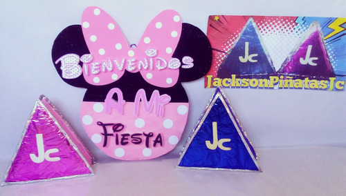 Piñatas Minnie Mouse Minipiñatas Selfie Chupetera Cotillon