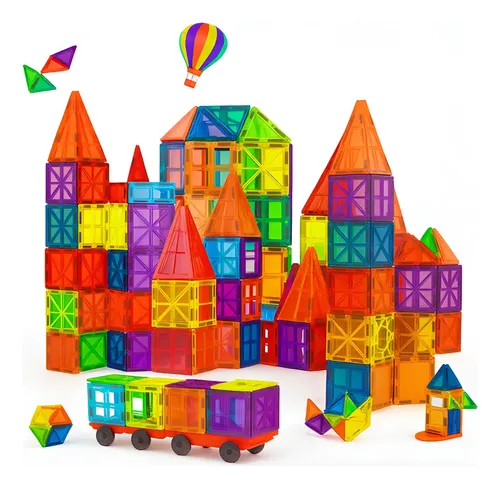 Bloques magnéticos-Juegos de construcción de juguetes para niños y niñas de 4, 5, 6, 7, 8, 9
