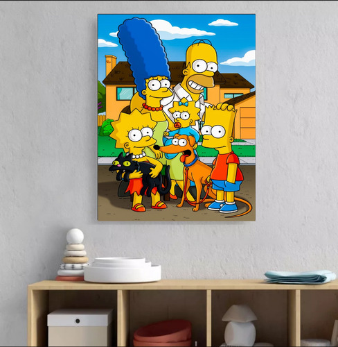 Cuadro Decorativo Simpsons Materiales Premium Calidad Hd.