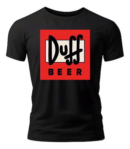 Playera Negra Los Simpson Duff Beer