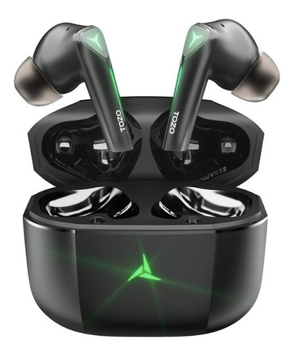 Auricular Tws Tozo G1 Bth 5.0 Gaming Earbuds Bth C/45ms 30hs Color Negro Color de la luz Verde