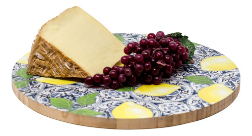 Boston Warehouse Limones Azules Y Blancos Lazy Susan, 12 Pul