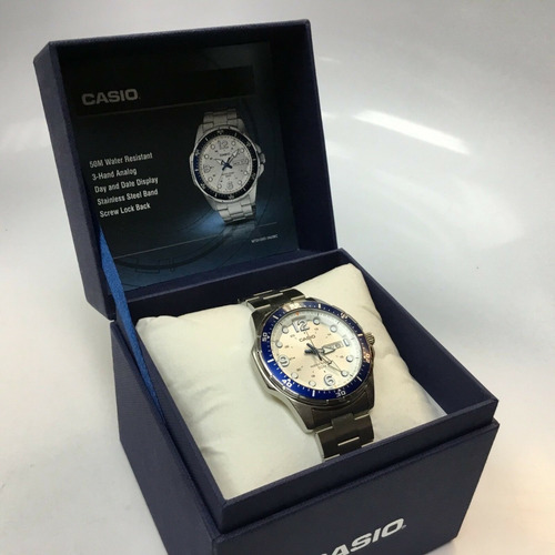 Relógio De Luxo Casio Analógico Aço Inoxidável Importado Eua
