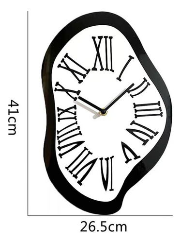 Relógio Distorcido Exclusivo Para Decoração De Casa. Eu
