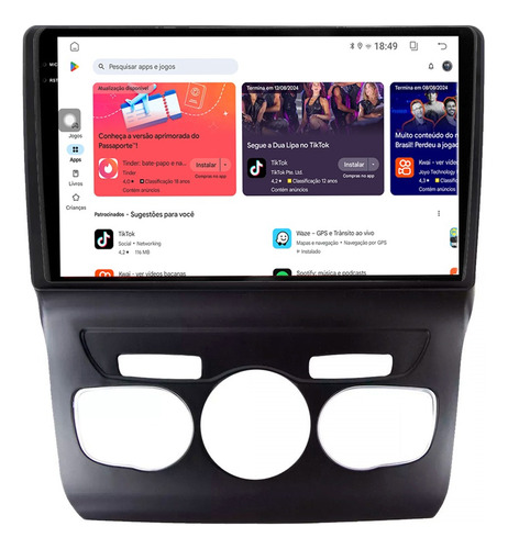Multimidia C4 Lounge 9p Octacore Carplay 8gb 256gb Tpros
