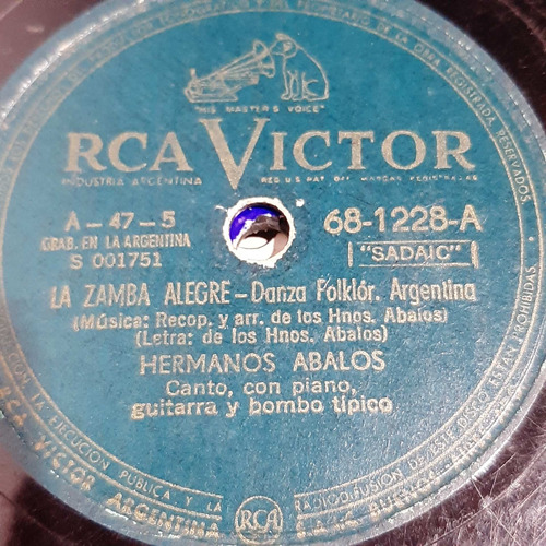 Pasta Hermanos Abalos Rca Victor C479