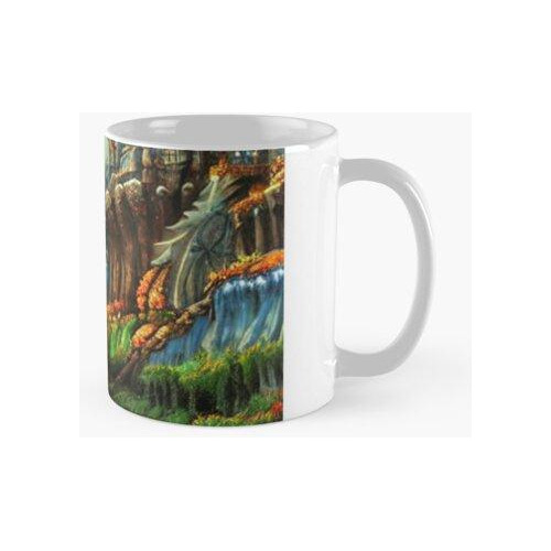 Taza El Bosque De Los Cuentos De Hadas Calidad Premium