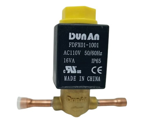 Valvula Solenoide 3/8  110v  Soldable Con Bobina Incluida