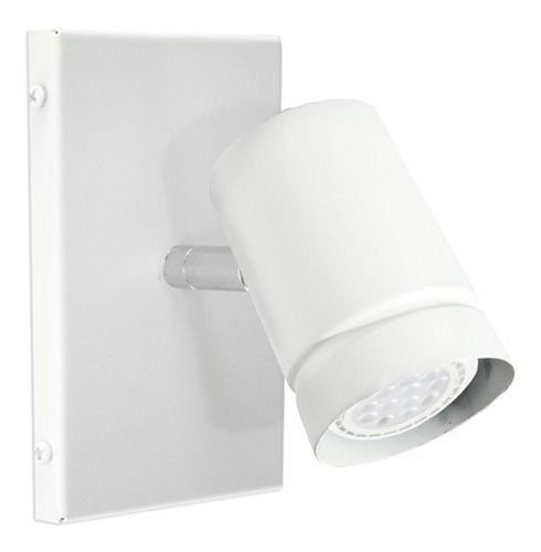 Imagen 1 de 10 de Spot Aplique 1 Luz Acero Gu10 Sin Lampara