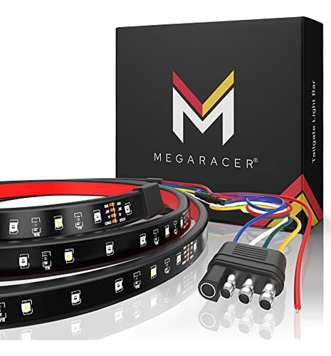 Barra De Portón Trasero Led Mega Racer De Una Hilera De 60 P