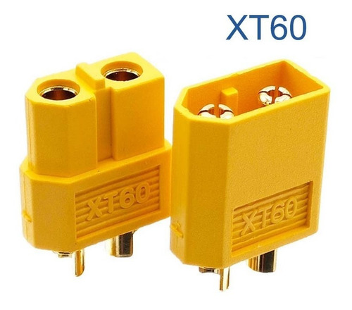 Imagen 8 de 8 de Pack 5 Pares 10pcs Conector Xt60 H/m Tipo Bala Baterías 65a