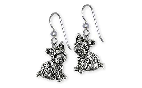 Aretes De Plata De Yorkshire Terrier Yk342x-e