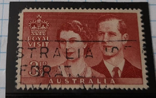 Sello Postal Australia - Isabel Ii ( 1 ) 1953