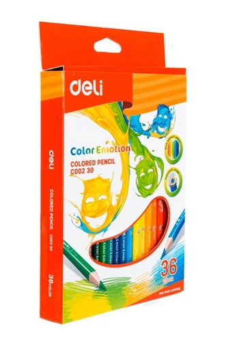 Set 36 Lápices Colores Profesional Colores Arte Dibujo Deli