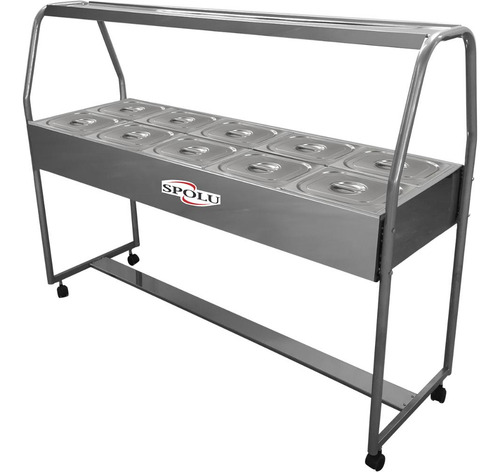 Buffet Térmico Infantil Spolu 10 Cubas 220v Spl-512if