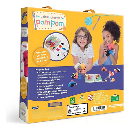 Livro Dos Bichinhos De Pom Pom Aprenda A Fazer +8 Anos