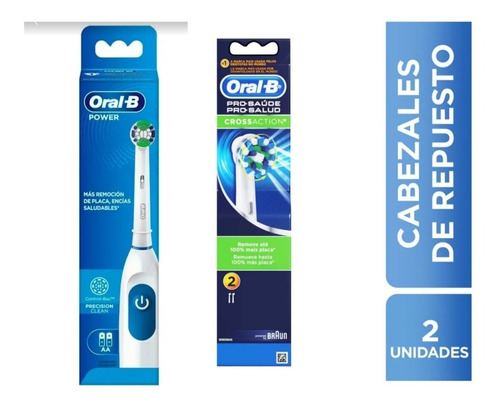 Cepillo Eléctrico Oral B Power + - Unidad a $95900