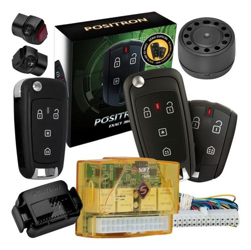 Kit Alarme Ex360 Blade + Módulo Vidros Aw54 + 02 Chaves Px80