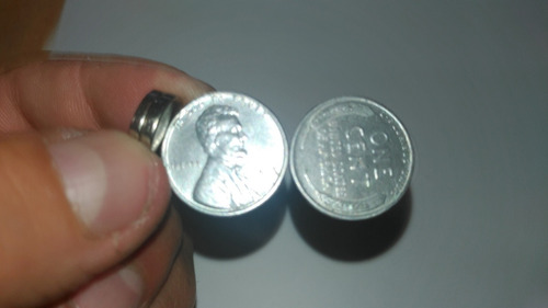 Imagen 4 de 4 de Antigua Moneda De Acero Eeuu Un Centavo 1.943 P, D, S