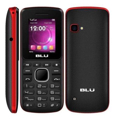 BLU A100 Dual SIM 32 MB preto/vermelho 32 MB RAM