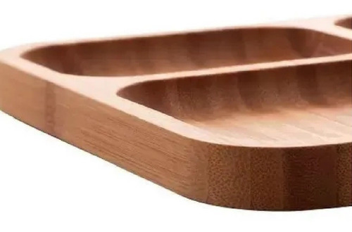 Bandeja De Madeira Bambu Tábua Petisqueira 32cm