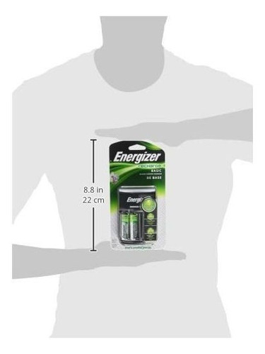 Cargador Energizer Universal Con 2 Pilas Aa Recargables