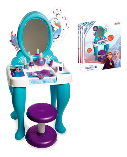 Brinquedo Infantil Para Meninas Penteadeira Frozen 2
