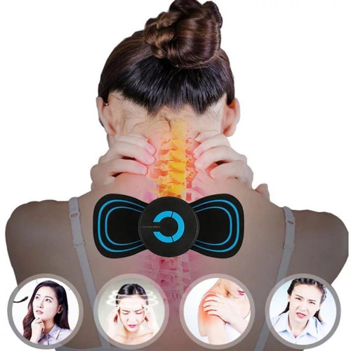 Mini Massageador Corporal Dor Muscular Fitness Tens Portátil