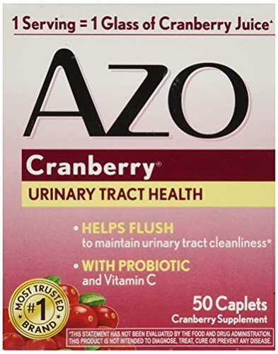 Azo Cranberry Tablets, 50 Unidades(el Embalaje Puede Variar)