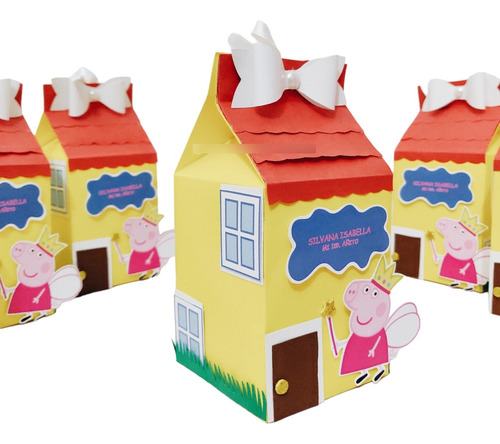 10 Cajitas Golosineras Milk Box Peppa Hada Craftbaires 