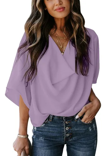 Blusas de color lila hot sale
