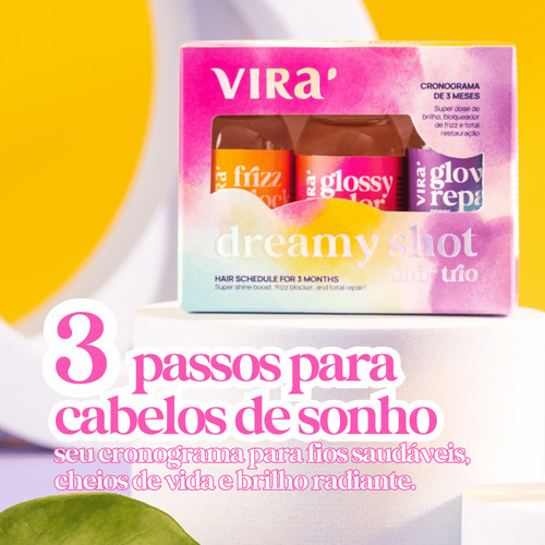 Kit Crescimento Capilar E Brilho Intenso Virá 4 Itens
