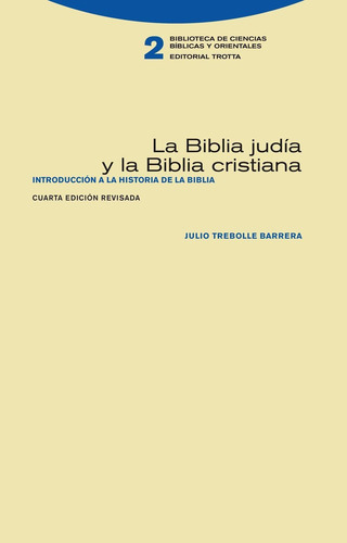 La Biblia Judãâa Y La Biblia Cristiana, De Trebolle, Julio. Editorial Trotta, S.a., Tapa Blanda En Español