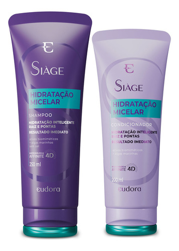  Kit Siàge Micelar: Shampoo 250ml + Condicionador 200ml