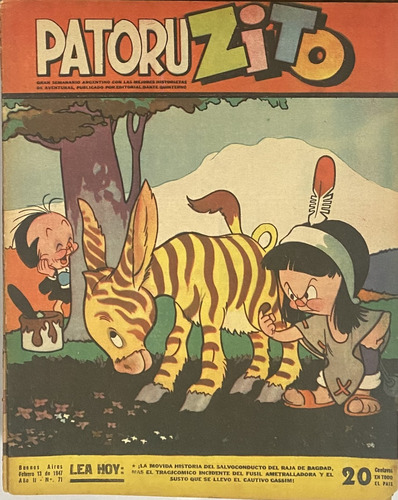 Patoruzito Nº 71 Semanario Historietas Grande Feb 1947 Cl02