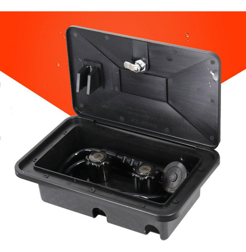 Caja De Rociado Exterior Para Caravanas 340x215 Mm Negra