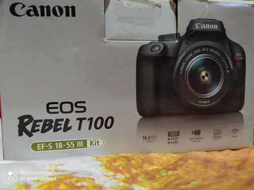Camera Canon T100 Nova Na Caixa Com Garantia