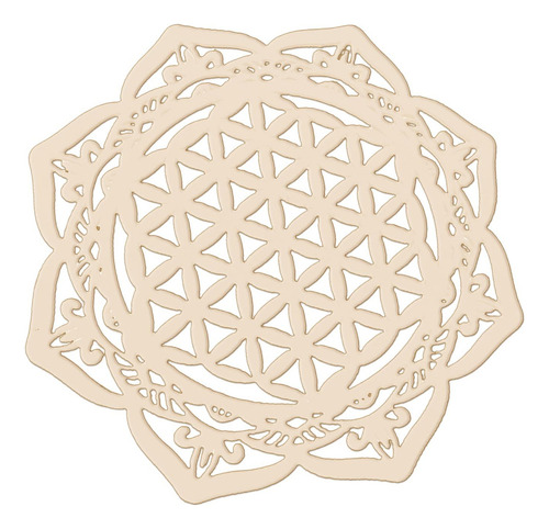 Colgante De Geometría Sagrada Mandala De La Vida De La Flor