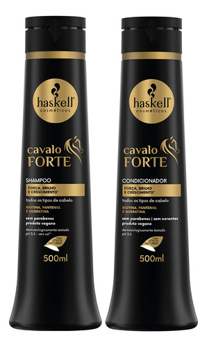Haskell Cavalo Forte 6x1 Sh+con+masc 500 Ml+tonico+leave+com