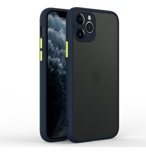 Case Funda Mate Antishock Para iPhone 11 Pro Max - Azul