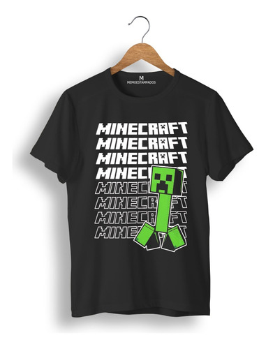 Remera: Minecraft Letras Memoestampados