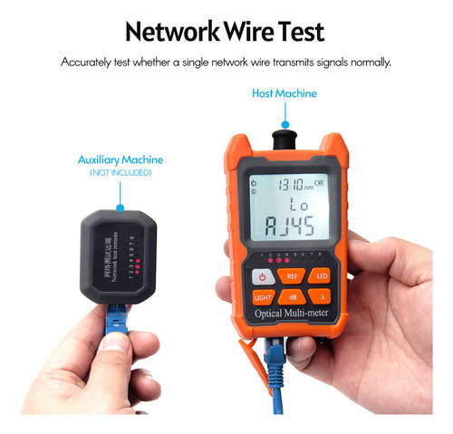 Medidor De Potencia Óptica Mini Portátil Red De Fibra Óptica