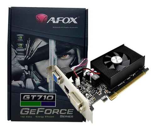 Imagem 1 de 1 de Placa De Vídeo Nvidia Afox  Geforce 700 Series Gt710 1gb