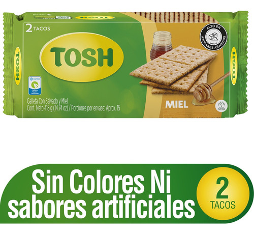 Galletas Tosh Miel Taco X 2 - kg