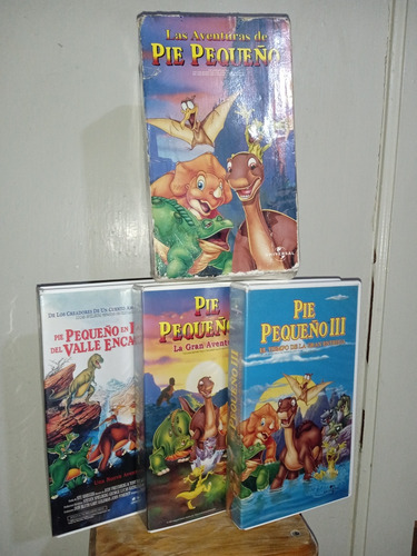Trilogía Vhs Pelicula Pie Pequeño Box Set En Español Latino (Usado)